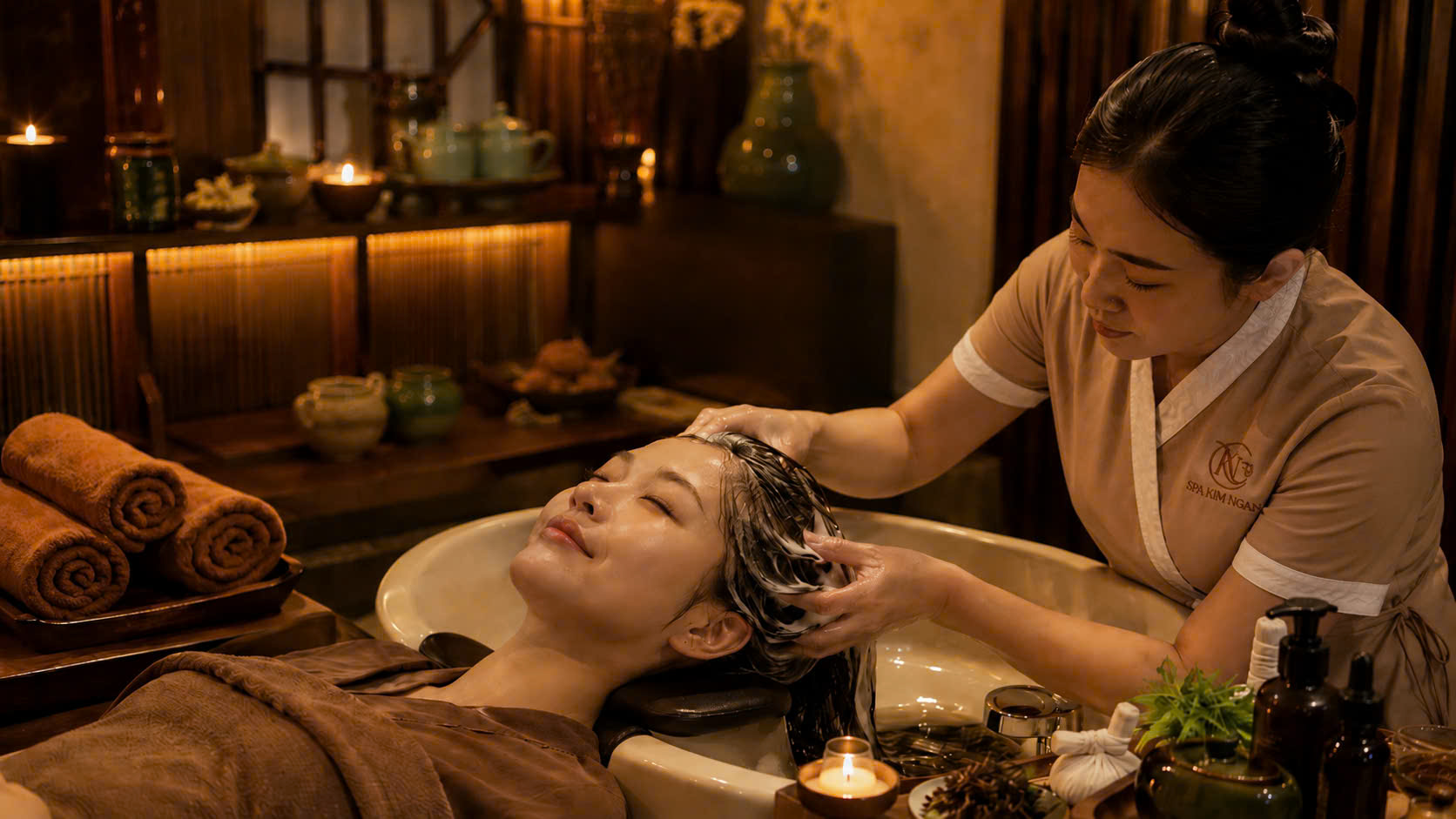 Gội đầu dưỡng sinh